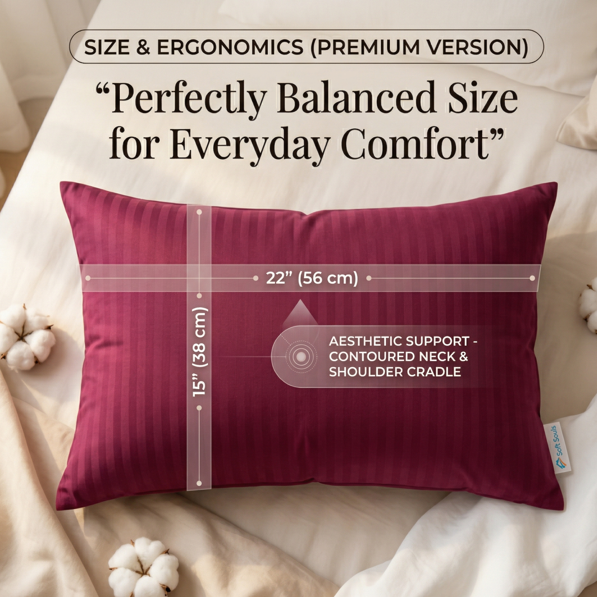 Cotton Pillow for Sleeping 100% Organic Kapok Silk Cotton Filling Pillow | Kapok/Illavam Panju Pillow - Image 2