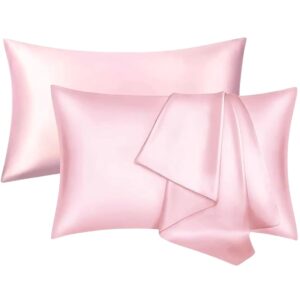 Satin Pillow Cover Light Rose Colour