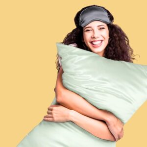 Mulberry Silk Pillow Cover Light Green