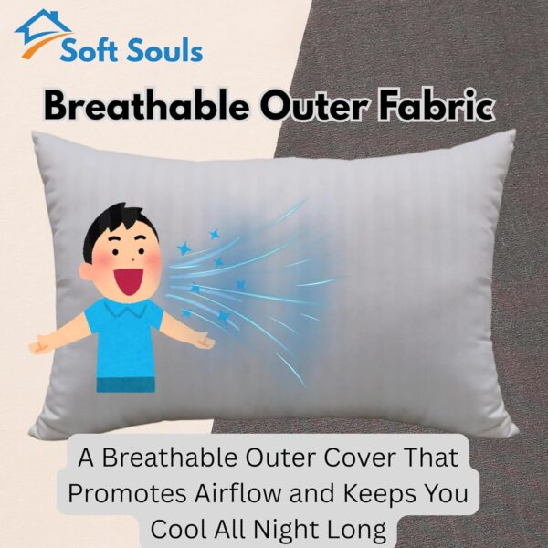 SOFT SOULS White Hotel Style Kapok Cotton Pillow (Single) - Image 4