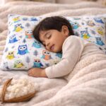 Kids Pillow – Natural Kapok (Illavam Panju) Filled | Bird Print